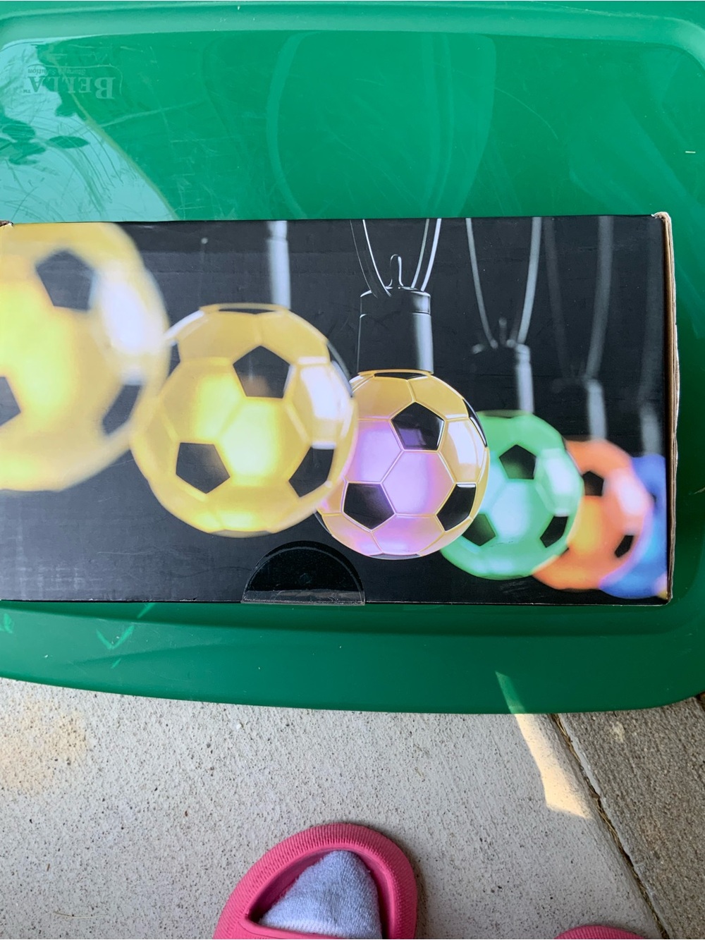 Kids Color-Changing Soccer Ball  string Lights - Multi Color